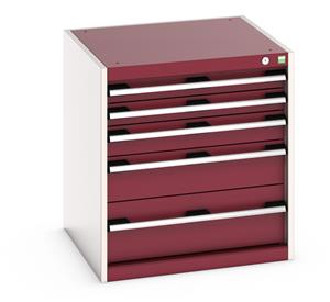 40019027.** Bott Cubio drawer cabinet with overall dimensions of 650mm wide x 650mm deep x 700mm high...